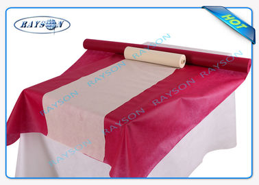 Material no tejido rectangular disponible del polipropileno del mantel del banquete de boda