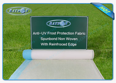 estera Anti-ULTRAVIOLETA transparente ancha del control de malas hierbas de los 25.6m para la tela agrícola, blanca del paisaje
